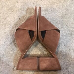 Banana Republic Leather Upper Crisscross Mule Sandals-Size 10.5M